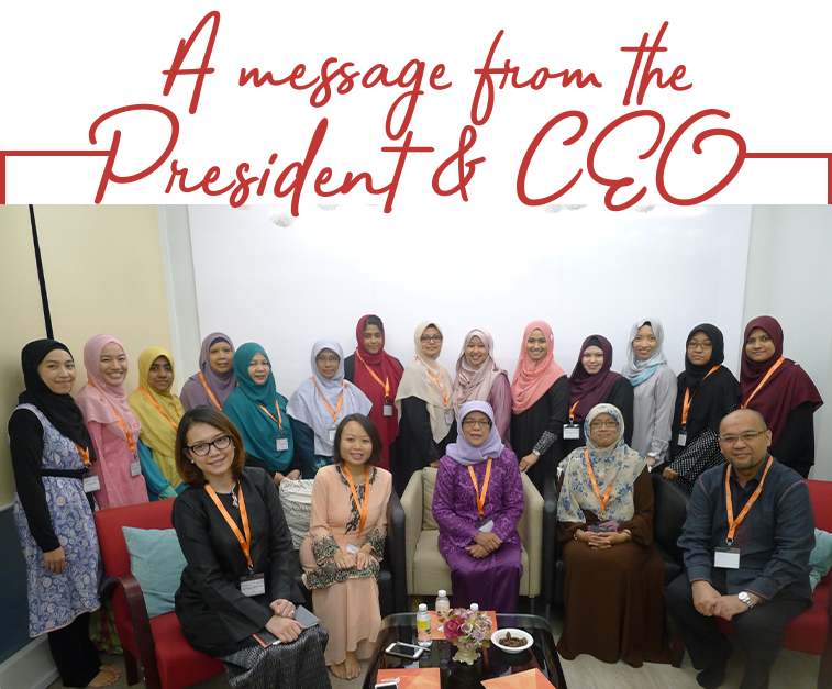 President Hazlina Abdul Halim