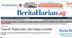 Berita Harian sg news